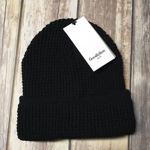 Goodfellow & co black chunky knit beanie OS